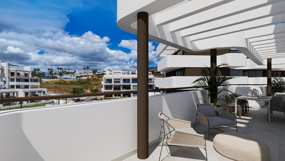 Penthouse in Estepona with 2 bedrooms and 2 bathrooms 94m2