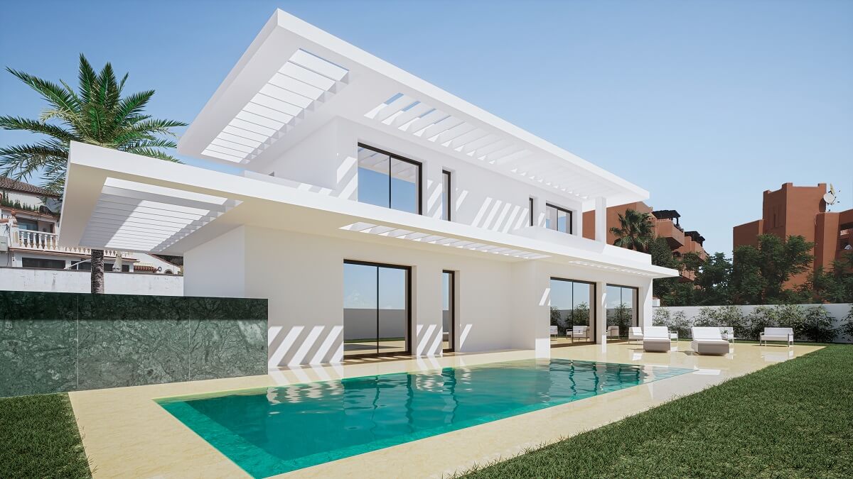 Villa in Estepona with 3 bedrooms and 4 bathrooms 193m2