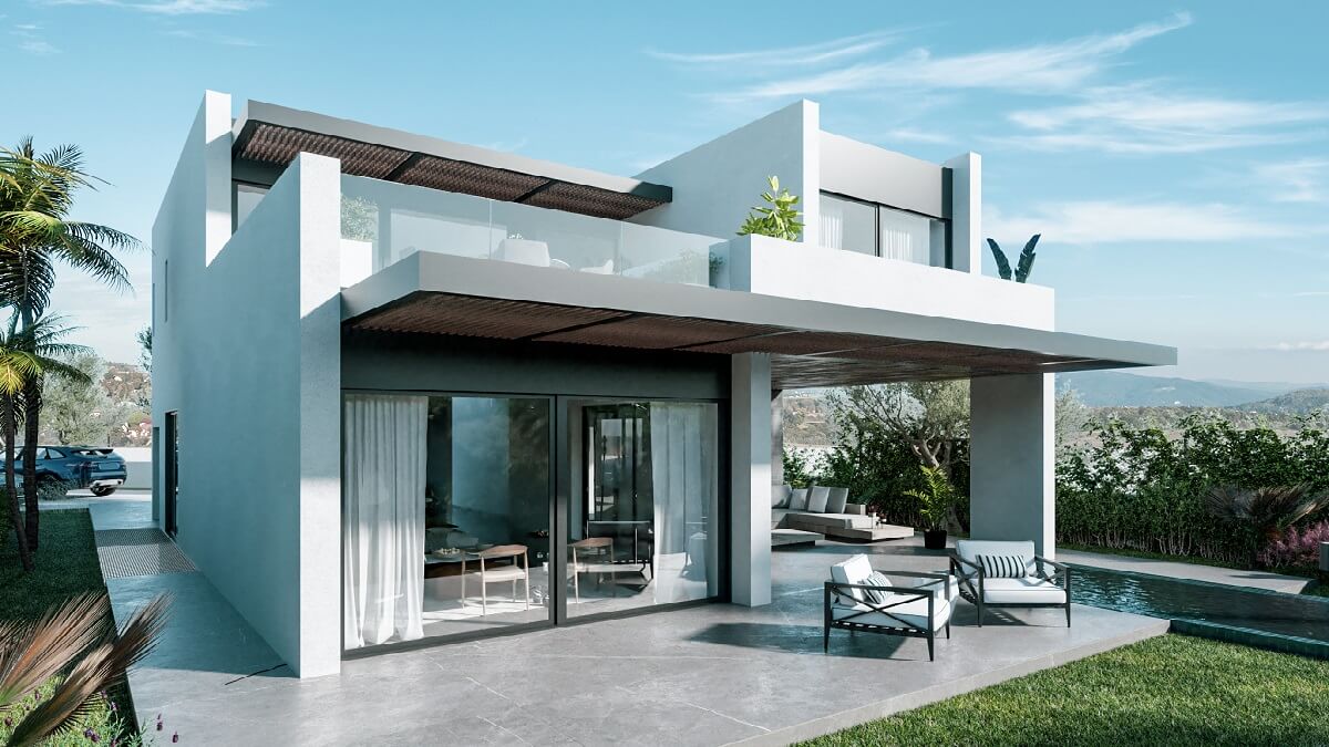 Villa in Estepona with 4 bedrooms and 4 bathrooms 325m2