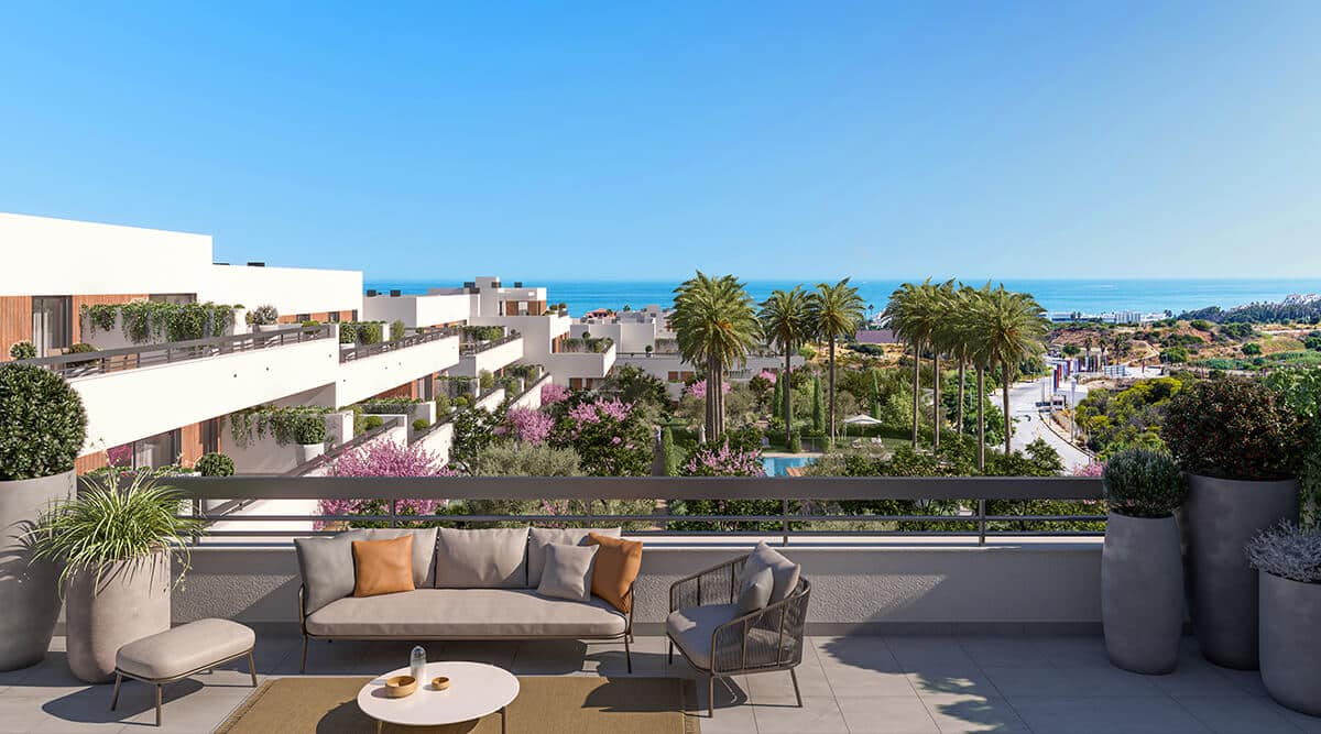 Penthouse in Estepona with 2 bedrooms and 2 bathrooms 110m2