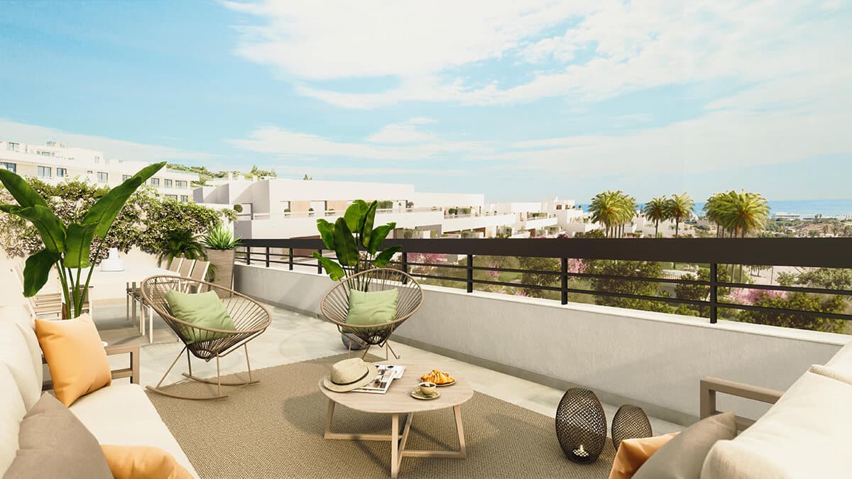 Penthouse in Estepona with 3 bedrooms and 2 bathrooms 130m2