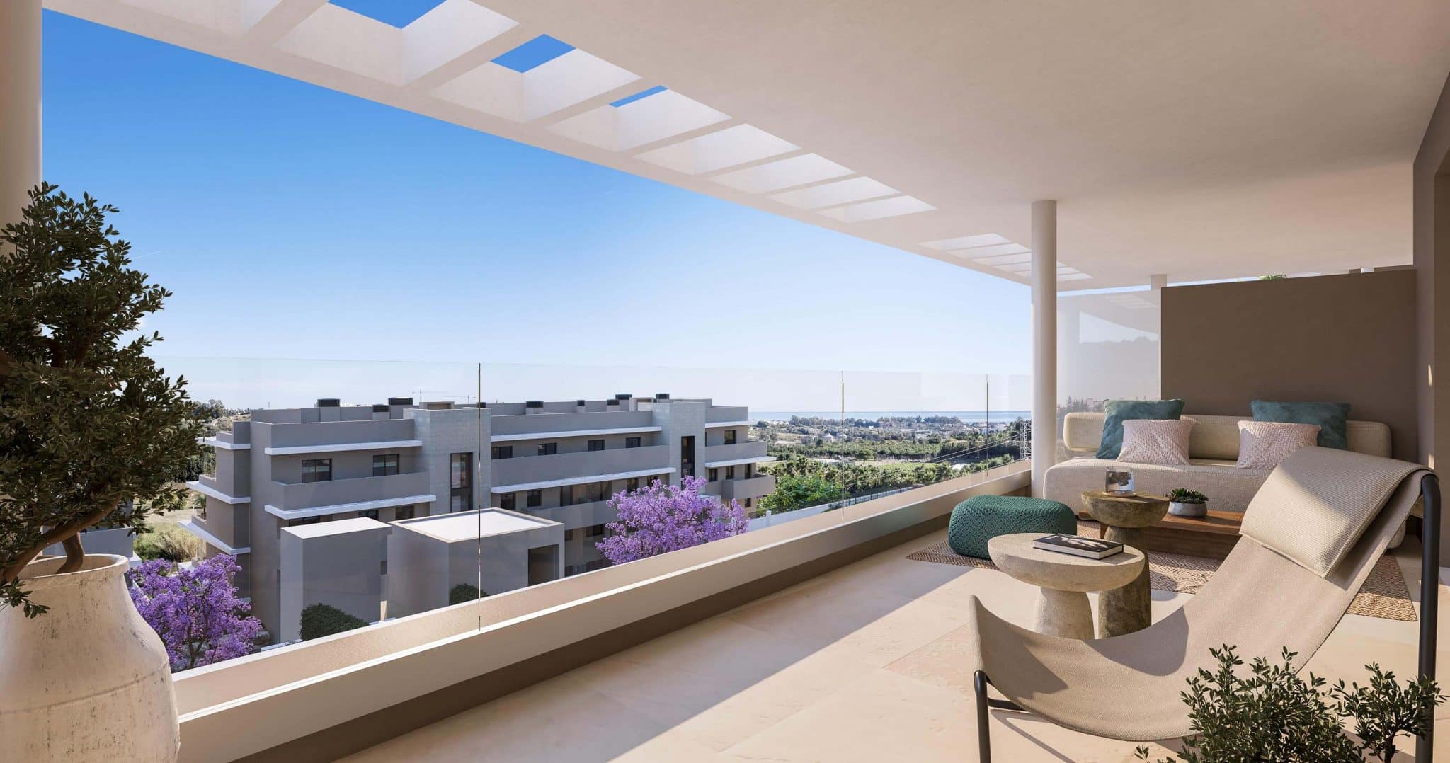 Penthouse in Estepona with 2 bedrooms and 2 bathrooms 106m2