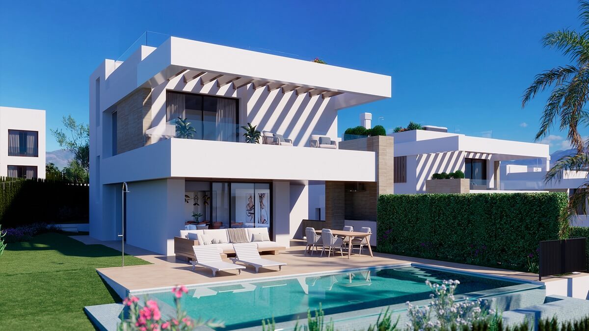 Villa in Estepona with 4 bedrooms and 5 bathrooms 356m2